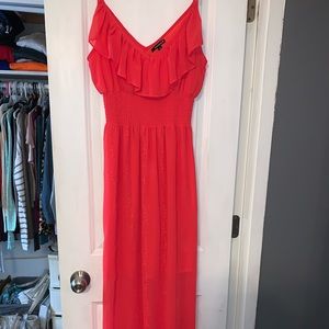 Women’s coral maxi
